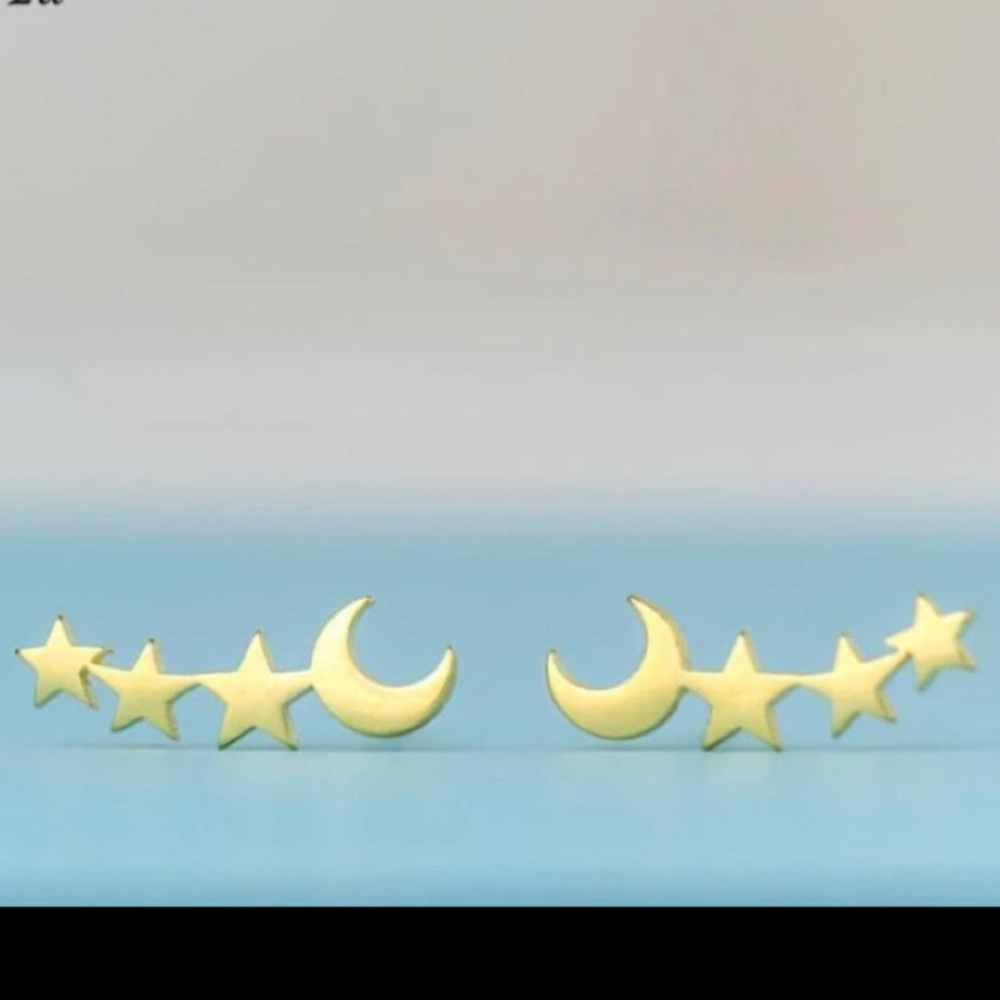 NEW!๐๐๐GOLDENโญ๏ธSTARS๐MOON๐๐๐AWESOME! PRETTY - Picture 5 of 8
